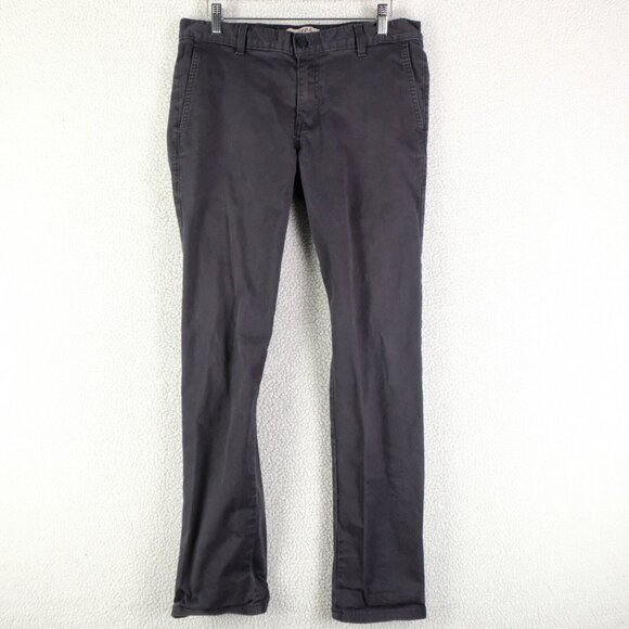 Naked And Famous Pants Mens 32X30 Black Slim Straight Chino Lightweight Trouser - Picture 1 of 10